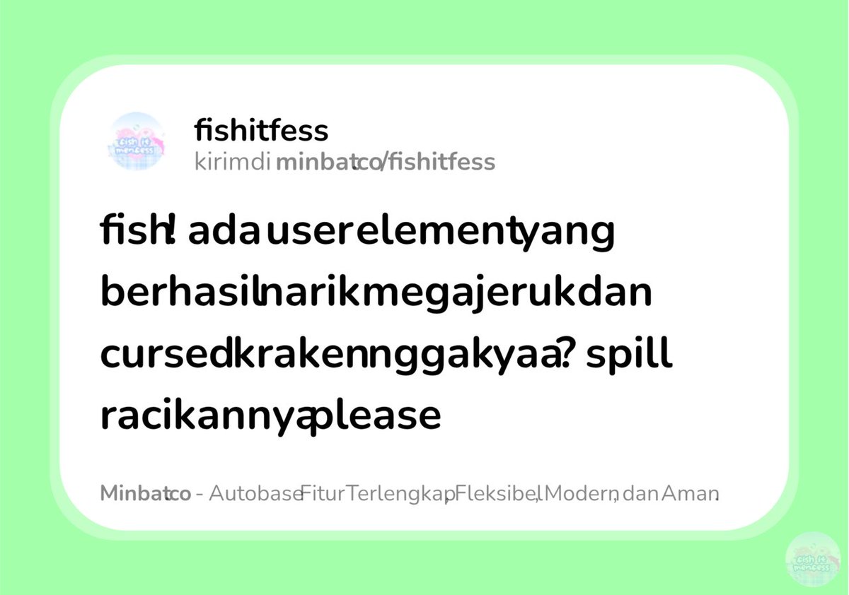 FISH IT FESS ‼️ WTT CANTUMIN UNAME tweet media