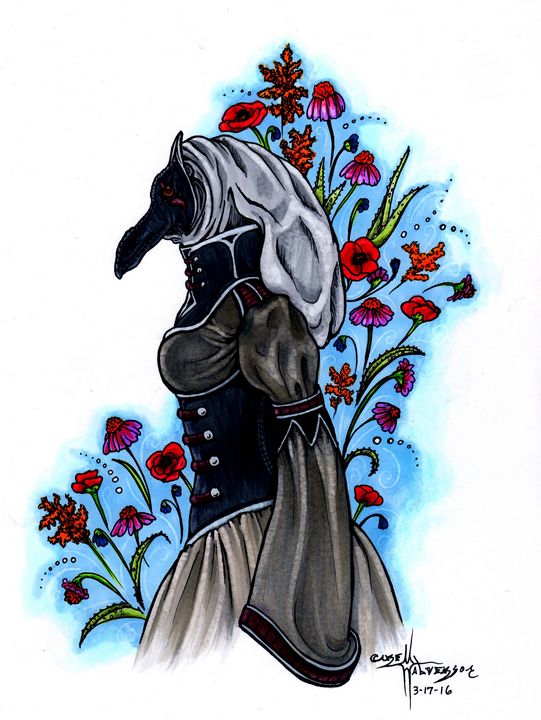 Art of the Day! "Plague Doctor". Buy at: ArtPal.com/knyghtshade?i=…