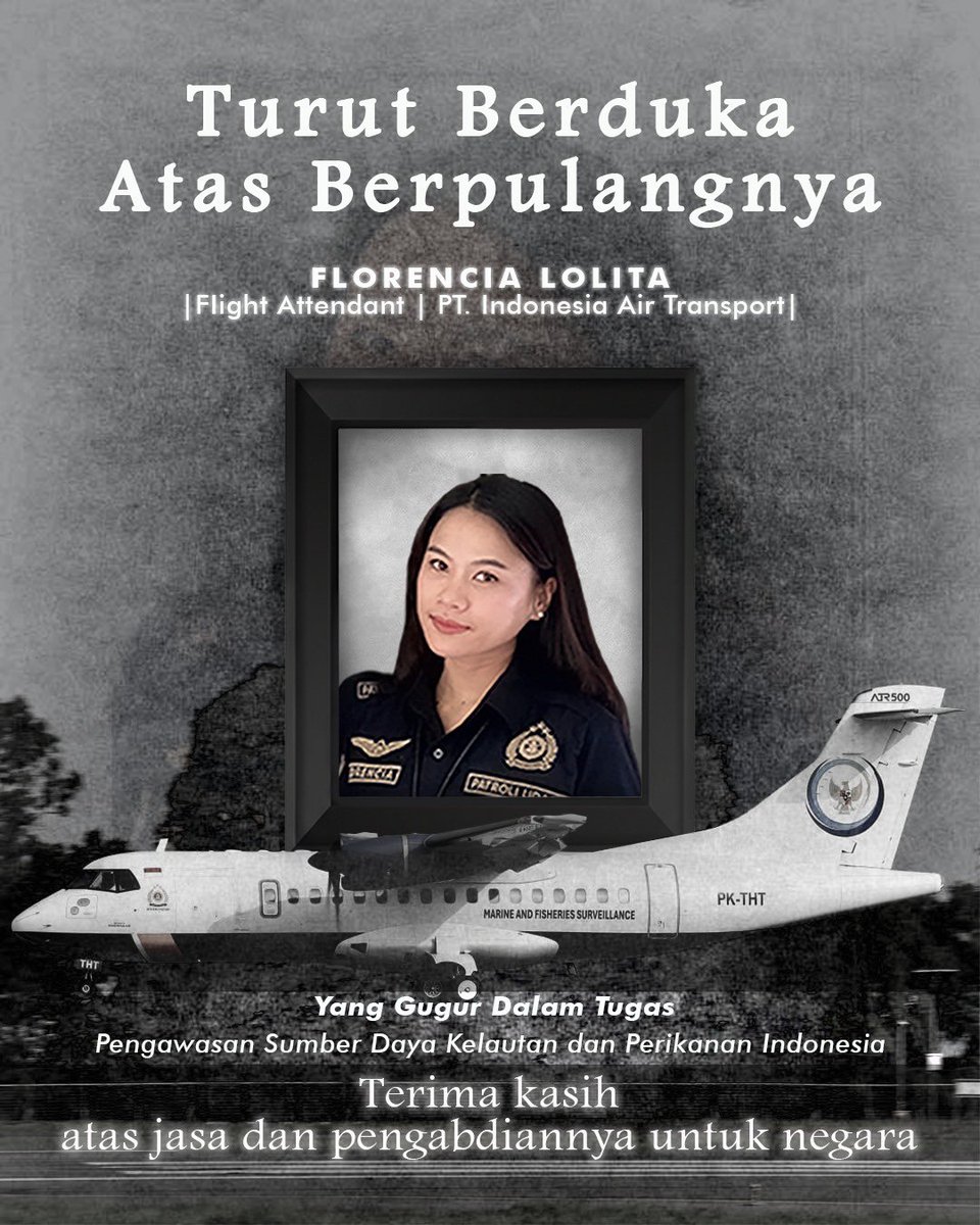 saktitrenggono's tweet photo. RIP Olen
Fly high dan terima kasih atas pengabdian tanpa batas untuk bangsa. Semoga Tuhan berikan surga yang terbaik🙏

#PrayforPKTHT
#2026KKPGrowStronger
#SaktiWahyuTrenggono
#KKPGOID https://t.co/w6rvGcbd9j