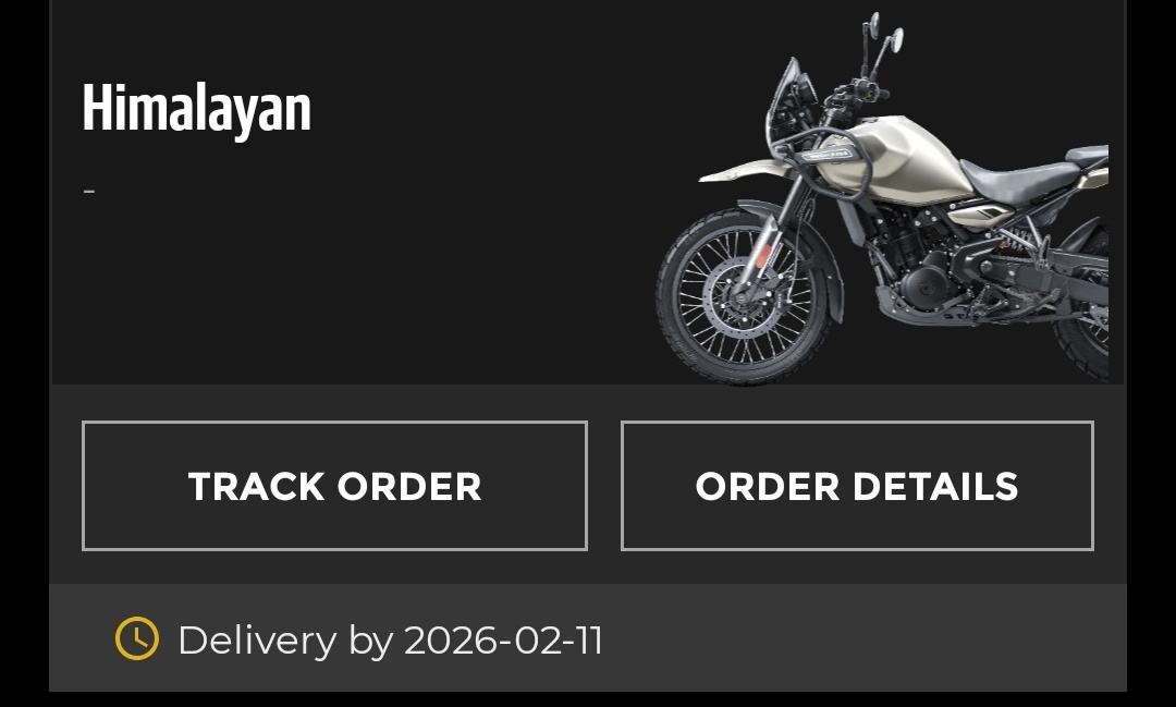 manvendraaaa_'s tweet photo. I booked my Royal Enfield Himalayan 450 on 29 Dec 2025 from Erragadda, Hyderabad showroom, with a promised delivery of the 3rd–4th week of January.

However, the app showed the bike as dispatched around 7–8 Jan, and since then the delivery date has changed at least 10 times. https://t.co/gB5tFqu4cI