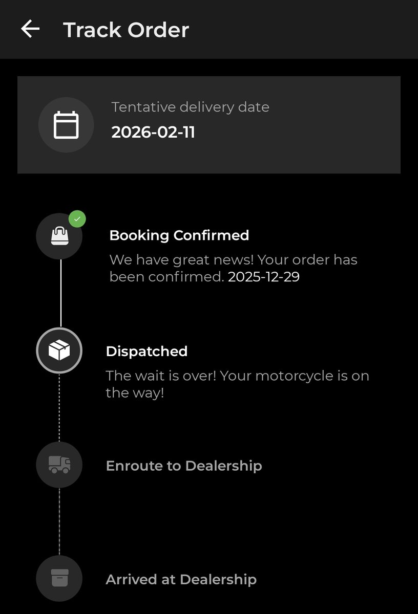 manvendraaaa_'s tweet photo. I booked my Royal Enfield Himalayan 450 on 29 Dec 2025 from Erragadda, Hyderabad showroom, with a promised delivery of the 3rd–4th week of January.

However, the app showed the bike as dispatched around 7–8 Jan, and since then the delivery date has changed at least 10 times. https://t.co/gB5tFqu4cI