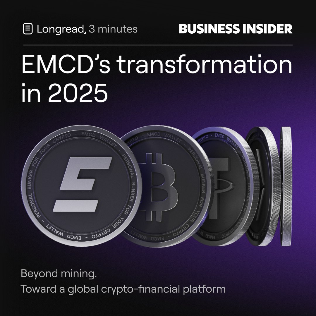 2025 showed how EMCD continues to evolve 🔥 From mining infrastructure to a  broader crypto ecosystem — with financial products people actually use:  yield, trading, payments, and a Telegram-native wallet. This is