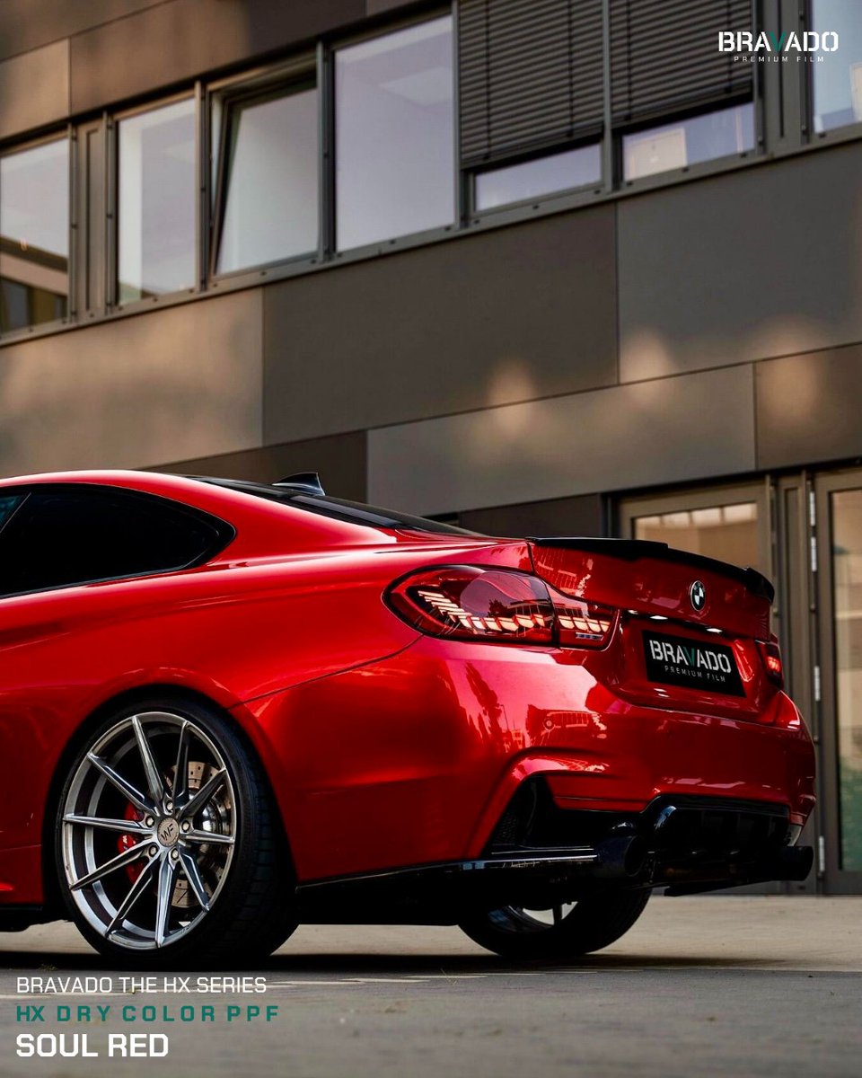 bravaod's tweet photo. BRAVADO HX DRY COLOR PPF – SOUL RED
深みのある鮮やかなレッド。
190μmの厚みでカラー変更と塗装保護を同時に実現。
プレミアムは基準です
📩 購入:DM または bravado202103@gmail.com #bravado #HXDRYCOLORPPF #SOULRED #プレミアムPPF #PPF #車好き https://t.co/o7G5k8mrb5