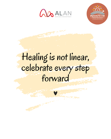 AcuteLeuk's tweet photo. โจ Healing is not linear โ and thatโs okay.
Celebrate your progress, however small it seems today.
#WednesdayPositive #SupportMatters #LeukemiaCommunity https://t.co/FmZ0BmL64o