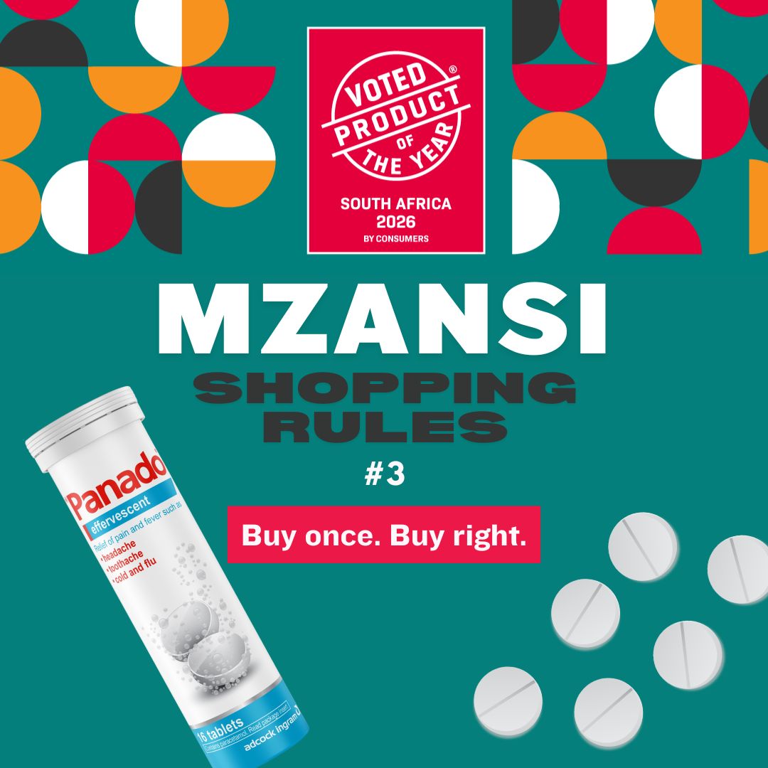 PoYAwards's tweet image. Mzansi Shopping Rule #4: Buy once. Buy right.

When budgets are tight, products that actually work save more long-term. That’s why South Africans voted Panado Effervescent a trusted 2025  #ProductoftheYear.
Smart shopping = choosing better.

#SmartShopping #AwardWinning