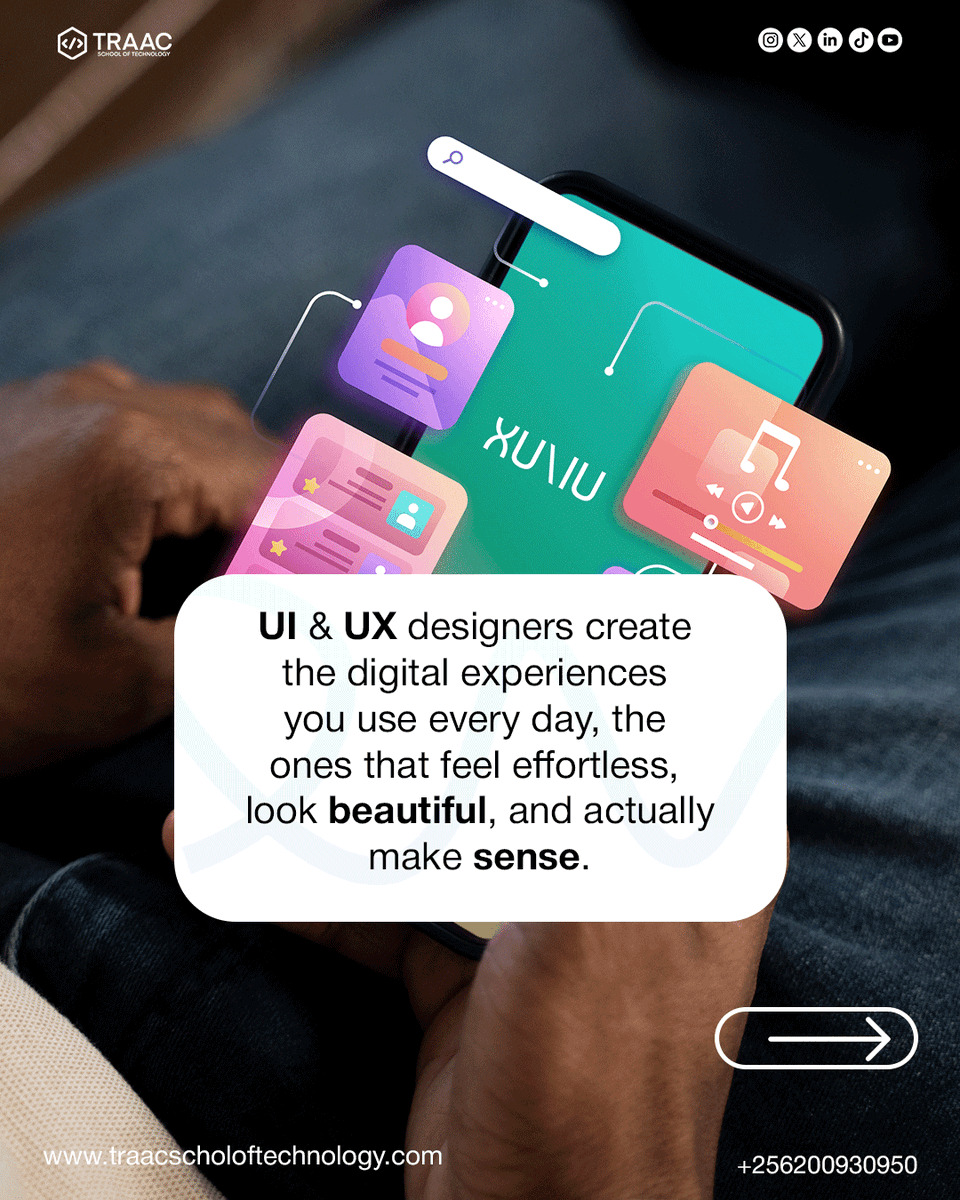 Become a UI/UX designer by transforming curiosity into skill and ideas into impact. This is your shift from watching tech to building it. #learn #ui/ux #design #websitedesigning #appdevelopment #traacschooloftechnology #webdesign #learncode #teclovers