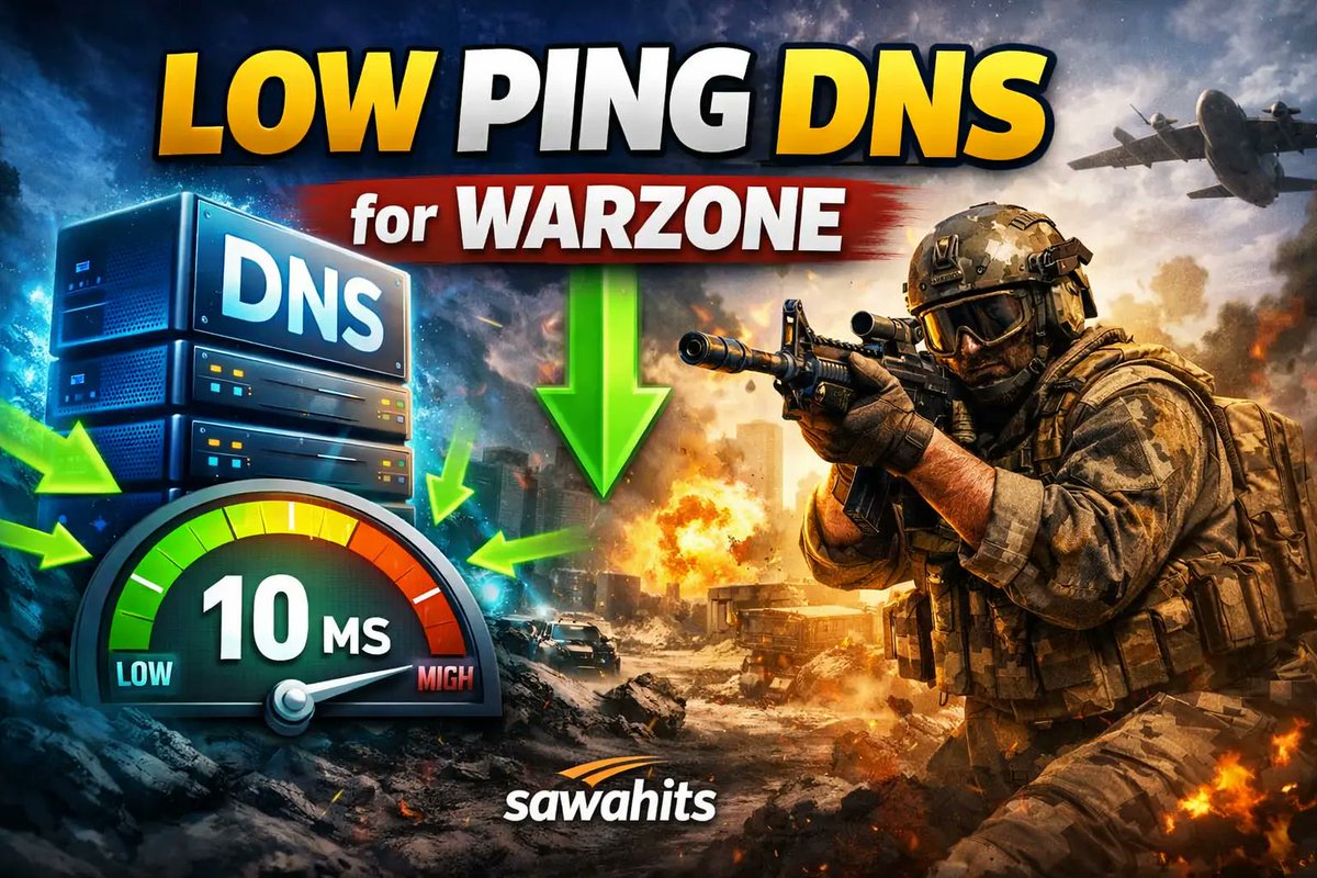 SAWAHITS's tweet image. Lag in Warzone isn’t always your internet speed.
In 2026, DNS selection affects matchmaking, routing &amp;amp; ping more.
Here’s a complete guide to the Best DNS for Warzone (PC, PS5, Xbox, IPv6 tested):

sawahits.com/?p=40712 عبر @SAWAHITS 
Warzone #GamingTips #LowPing #DNS