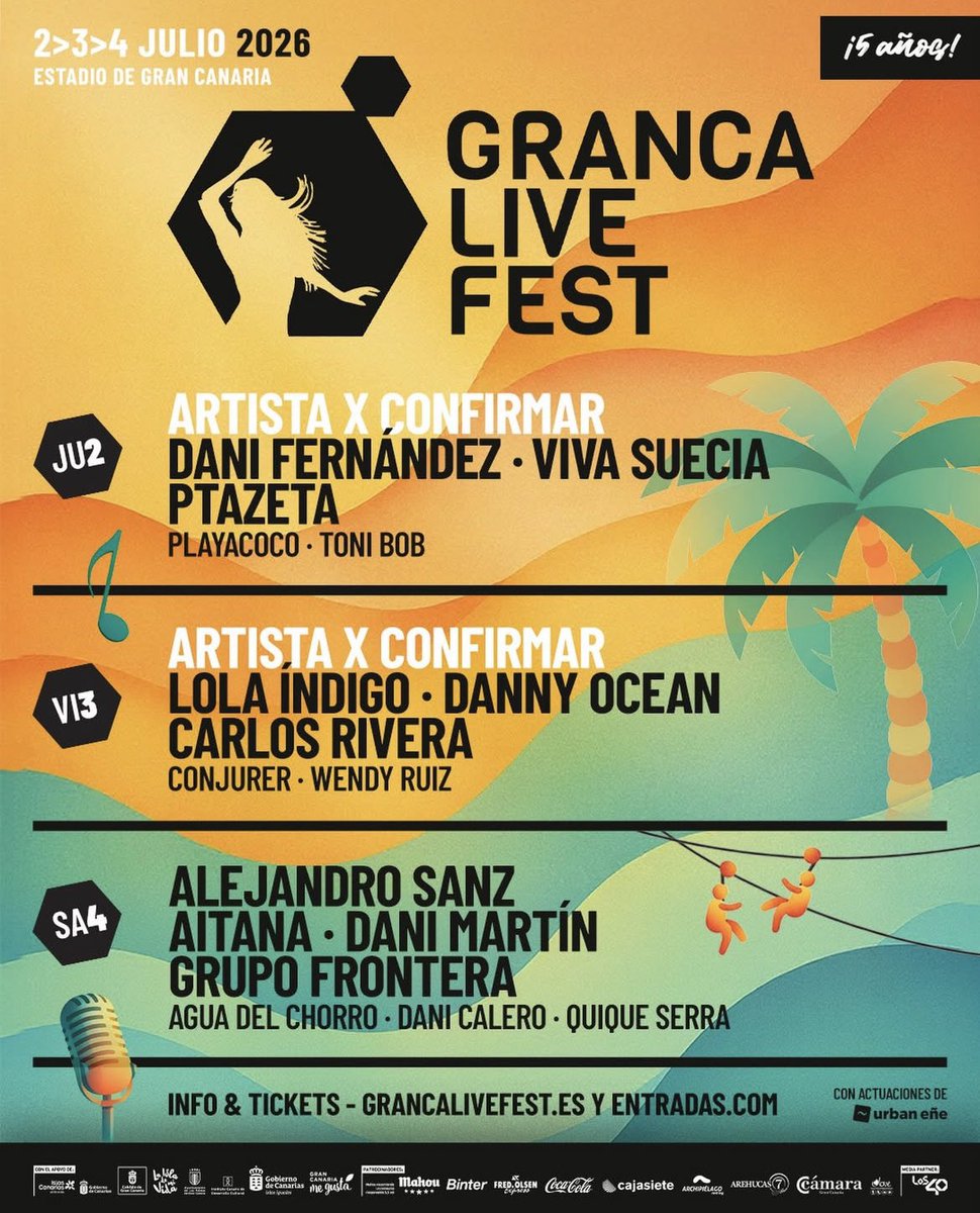 VENDO ABONO de 3 DÍAS para el #GrancaLiveFest por debajo del precio que lo compré. Pregúntame para + info!