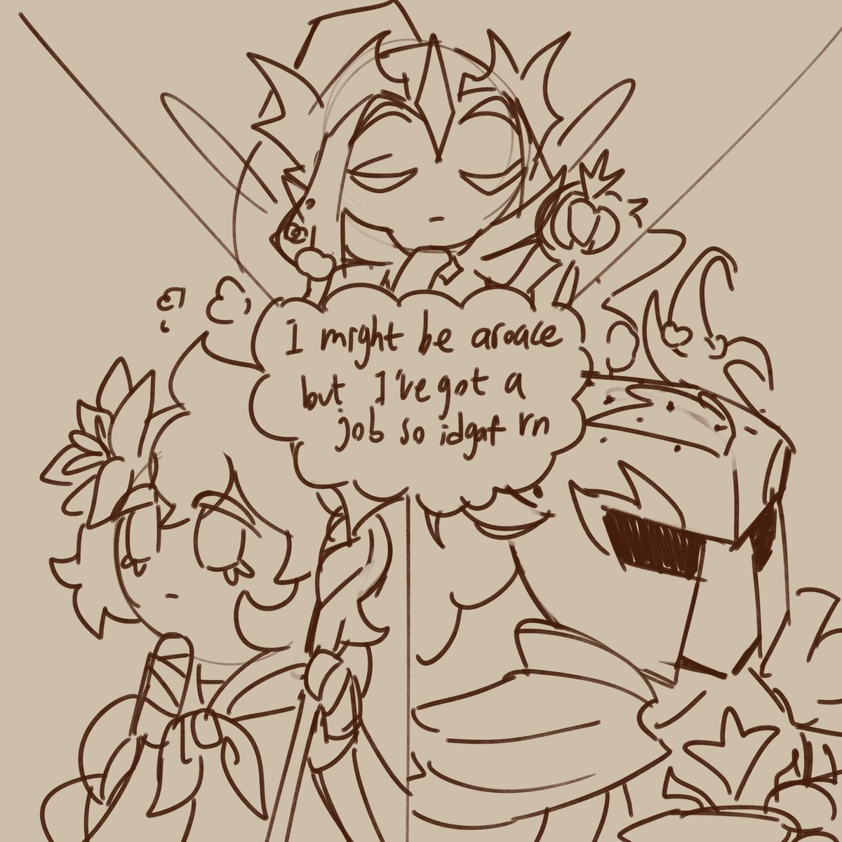 Terryfik_'s tweet image. Aroace silentfaelily