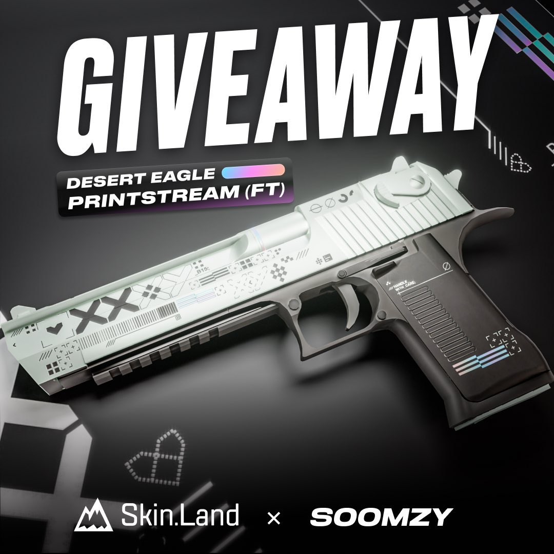 Soomzyy's tweet image. 🎁 Desert Eagle | Printstream FT ($50)

✅ Follow Me &amp;amp; @SkinLand_market 
✅ Retweet
✅ Tag a Friend

⏰ Rolling in 7 Days!