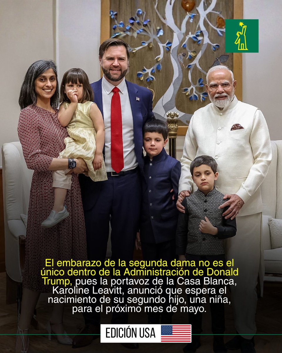 🇺🇸 | #DiarioLibreUSA | @JDVance1 y Usha Vance anuncian que esperan su 4.º hijo para finales de julio

🔗ow.ly/ya3v50Y0sHk

#DiarioLibre #Noticias #FamiliaVance #AnuncioFamiliar #CuartoHijo