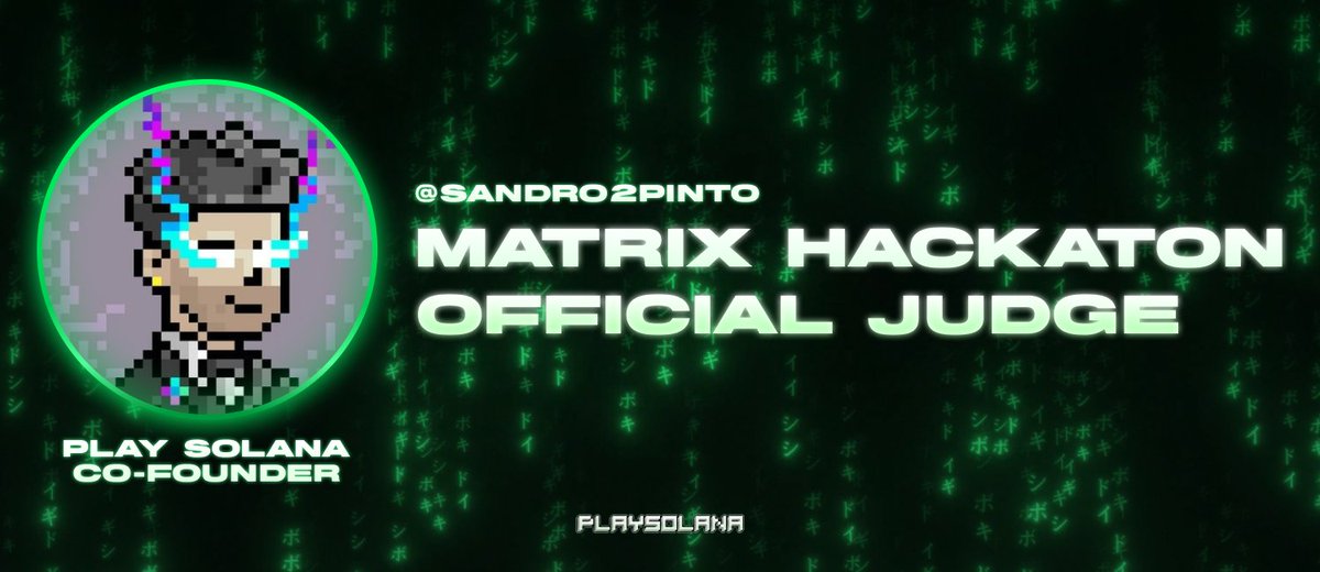 playsolana's tweet image. Introducing another Matrix Hackathon Judge:

@sandro2pinto 

The Hardware Guru from @playsolana is excited to see participants make PSG1 the go-to-device for gaming, trading and all things FUN on SOLANA.