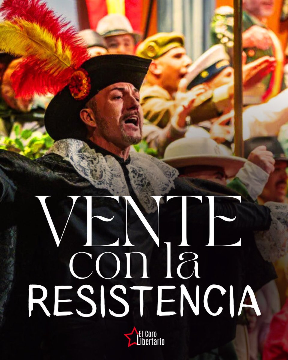 Vente con la resistencia.
Vente conmigo a mi coro.
Y lucha con alegría,
que solo hay dos días,
¡Que te pilla el toro!

#coac2026 #carnavaldecadiz #cadiz #resistencia #toro #coro