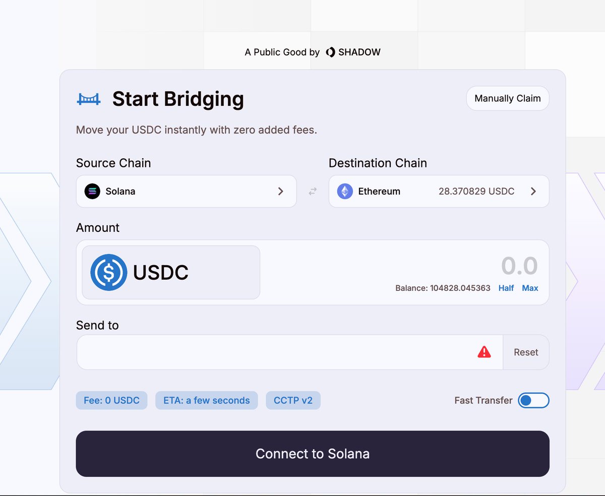 Bridging was always free using <a href="/cctpto/">CCTP.to</a>