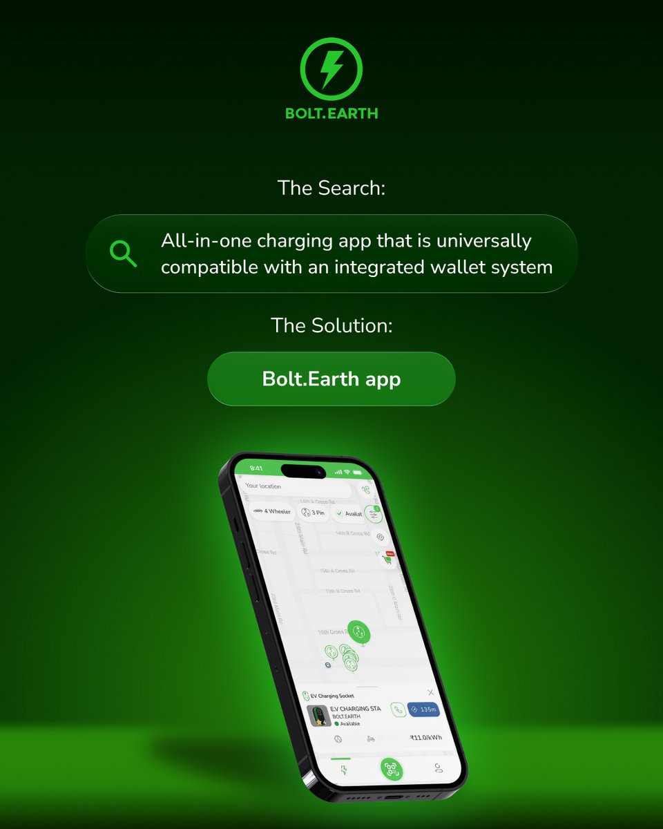 bolt_earth's tweet photo. You searched.
We built the solution ⚡

@bolt_earth has you covered. 😎

#BoltEarth #EVCharging #SearchVsSolution #BlazeDC #LightningDC #BoltEarthApp #LEVAC #Pro https://t.co/ocbQDaNeUv