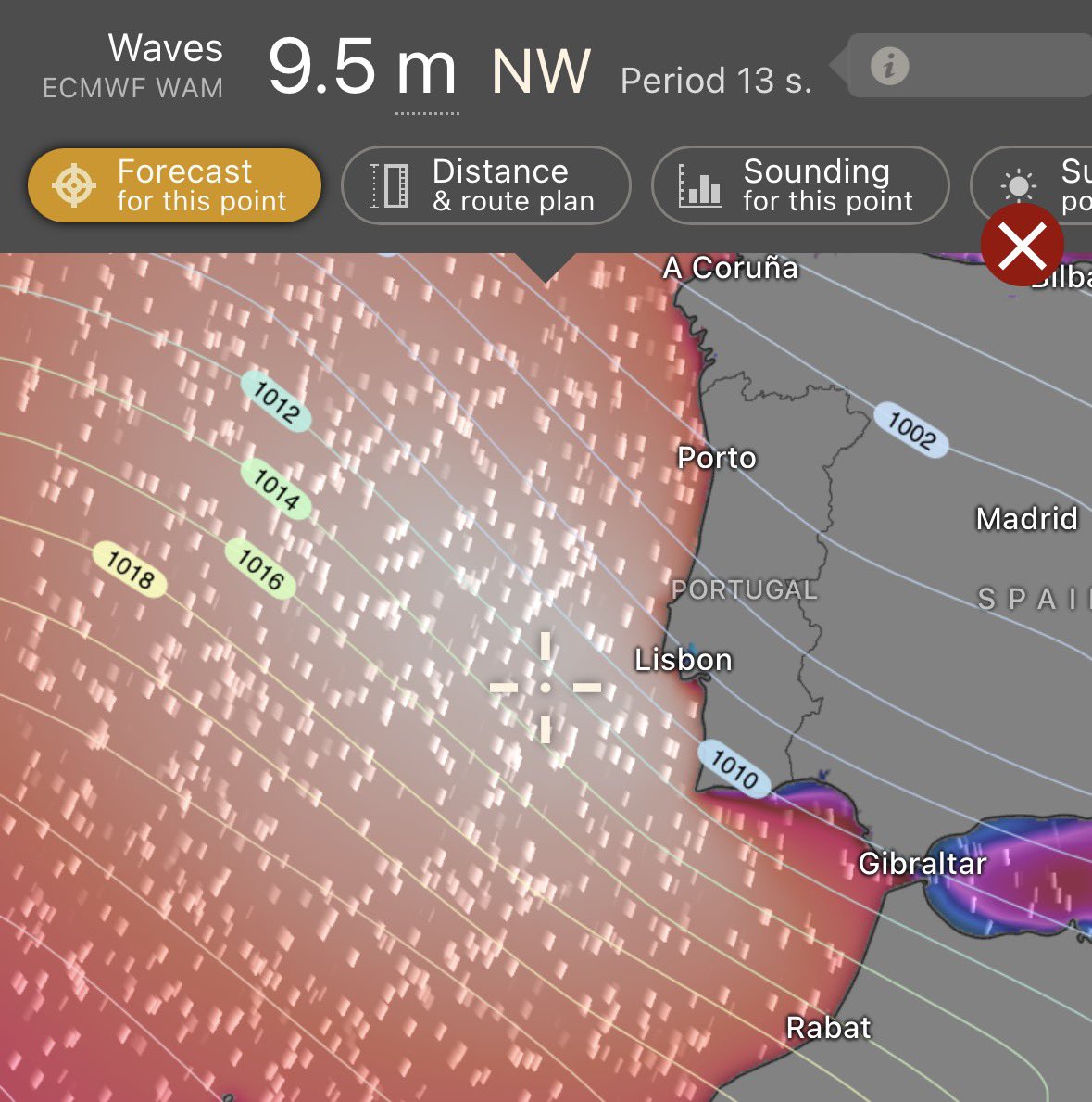 For the wave enthusiasts… Nazaré will be utterly insane this Saturday, January 24. Potentially historic event with extraordinary wave energy coming in.