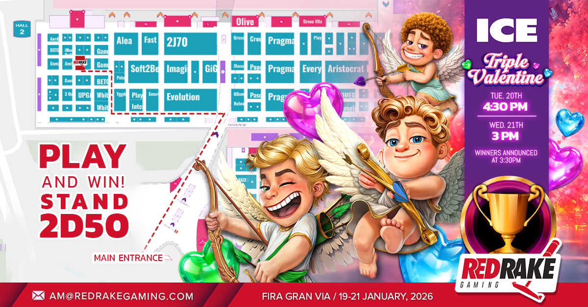 🏆 Triple Valentine is still running at #ICEBarcelona2026!

⏳Join today - ends at 3:00 pm (winners announced at 3:30 pm).

📍 Stop by Stand 2D50, meet the team, and compete for amazing prizes before the exhibition ends. 

#ICEBarcelona #ICE2026 #iGaming