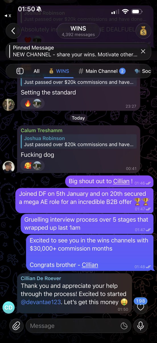 devantae_masaun's tweet photo. 4,392 wins. 

But here two from the other day: 

Joshua passed $20,000 comms with 10 days to go in the. Into and Cillian just snagged $30,000+ OTE role https://t.co/Ng4BLXnrW3