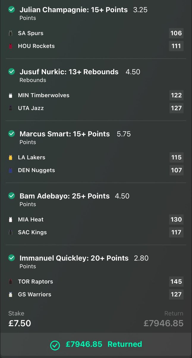 bigplaytips's tweet photo. WHAT HAVE WE JUST WOKE UP TOOOO!!! 🔥🔥🔥🔥🔥🔥 1058/1 &amp; 21/1 NBA ACCA BOOOOOOOOOMMMM!!! ✅✅✅✅✅

WE HAVE JUST HIT A RIDICULOUS BET!! 🤑🤑🤑🤑 LETS GIVEAWAY £500 TO SOMEONE WHO SIMPLY LIKES, RT &amp; JOINS THE FREE GROUP!! 👀👀👀

OUR UCL ACCA HAS JUST BEEN POSTED! 👇👇 https://t.co/UuEOOryle6