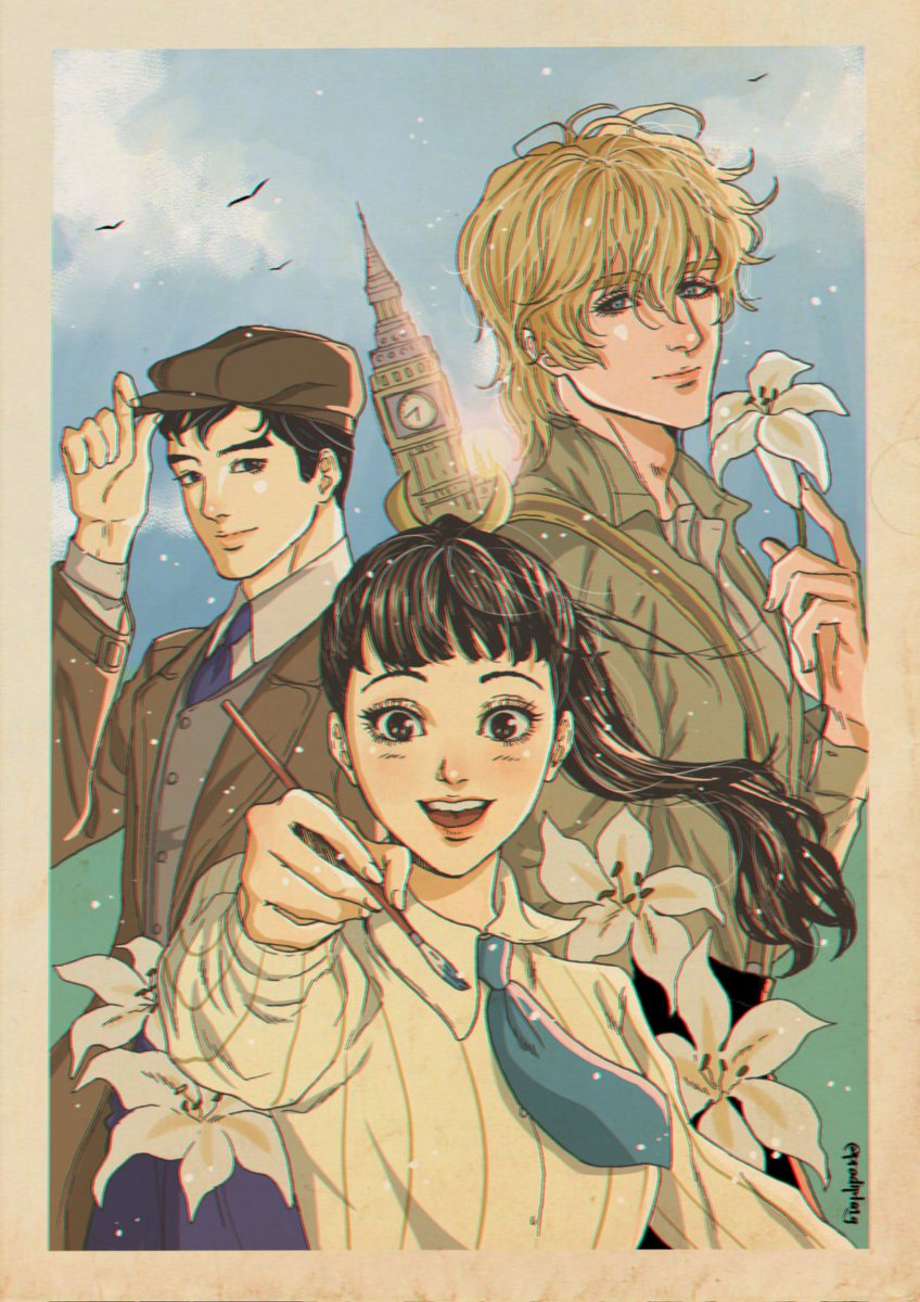 "Love Through a Prism", an original historical-fiction anime about love, dreams, and passion by Yoko Kamio. Fanart by me 💐🖌 
<a href="/yokokamioo/">神尾葉子</a> #プリズム輪舞曲