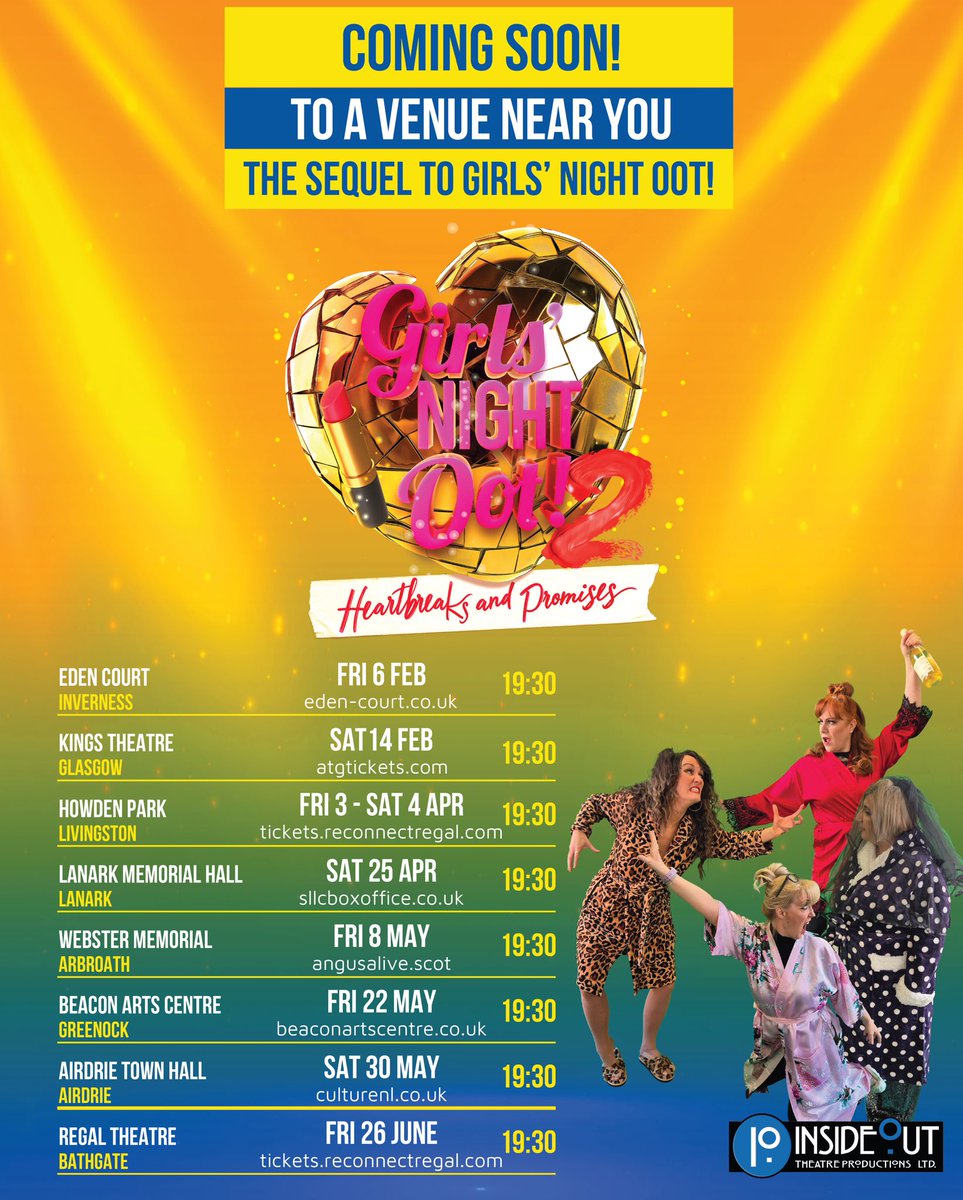 Part 1 of the 2026 tour 
Tickets insideouttheatreproductions.com