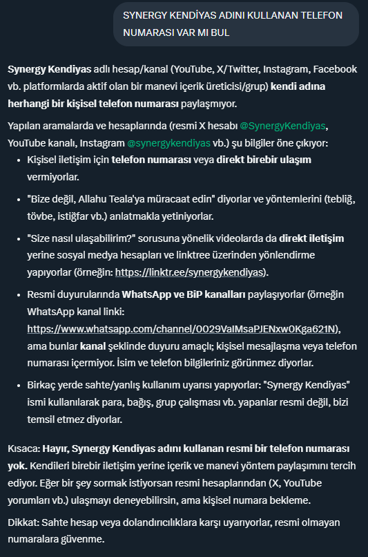 SynergyKendiyas's tweet photo. 🚨HATIRLATMA VE UYARI:
MADDİ MANEVİ ÇIKAR TALEP EDEN HİÇ BİR İLETİŞİM KANALIMIZ YOKTUR: 
İSMİMİZİ KULLANANLARA İTİBAR ETMEYİNİZ

Burada paylaştığımız sosyal medya hesaplarımız dışında hiç bir irtibat kanalımız, telefon numaramız yoktur.

Adımızı kullanarak sizden maddi manevi çıkar talep eden kişilere itibar etmeyiniz.