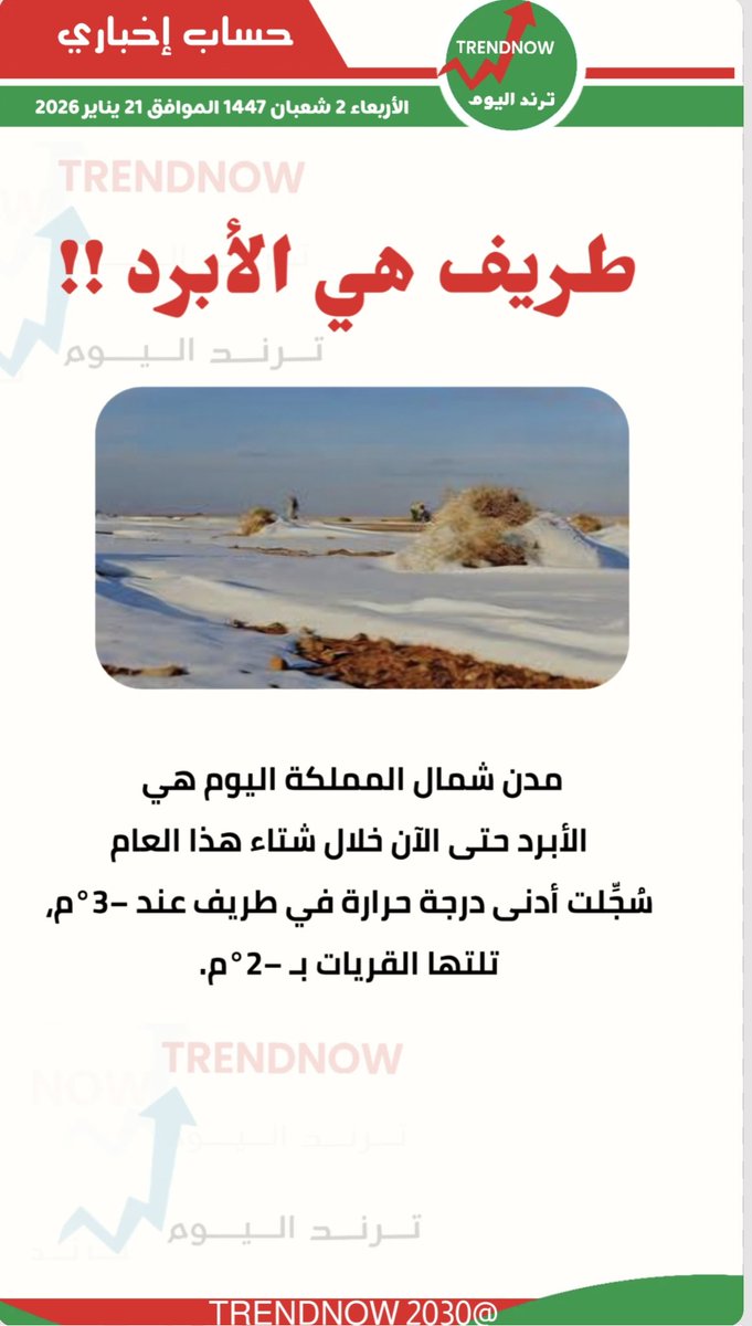 TRENDNOW2030's tweet photo. #الارصاد https://t.co/8zWILbslYF