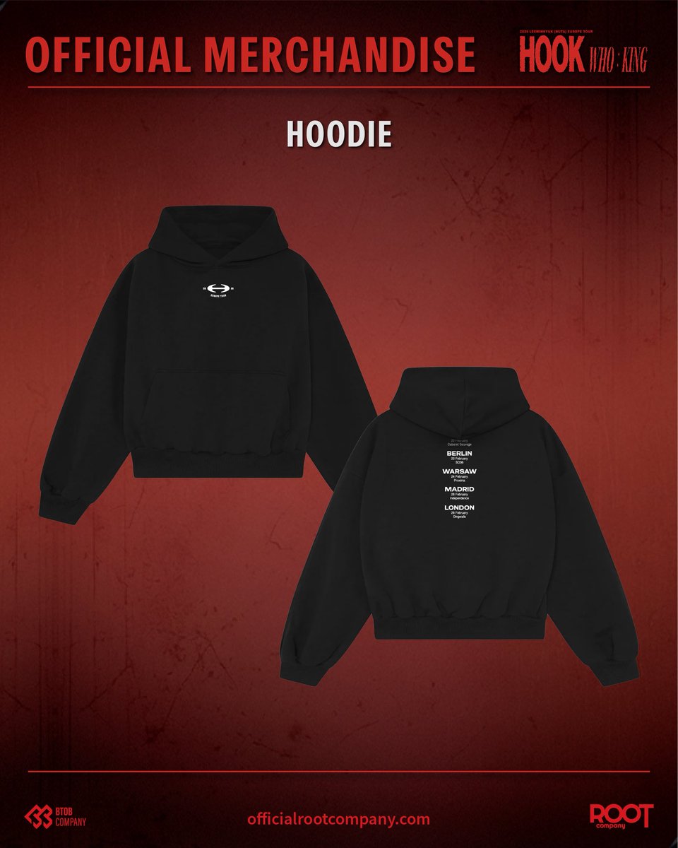 rootofficial_kr's tweet image. 2026 LEE MINHYUK (HUTA) EUROPE TOUR &amp;lt;𝐇𝐎𝐎𝐊 - 𝐖𝐇𝐎 : 𝐊𝐈𝐍𝐆&amp;gt; 

🌟Official Merch Drop!🌟

officialrootcompany.myshopify.com