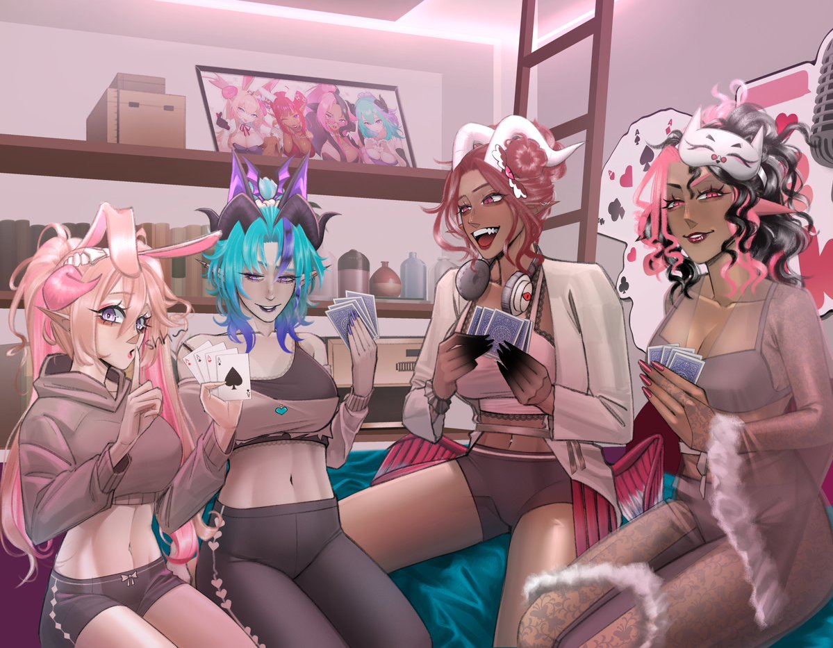 WildCardzVT's tweet image. Wanna join us for some card games? I mean its a sleepover after all 🥂

✎ @inumakiartt  ♡  #ArtofCardz