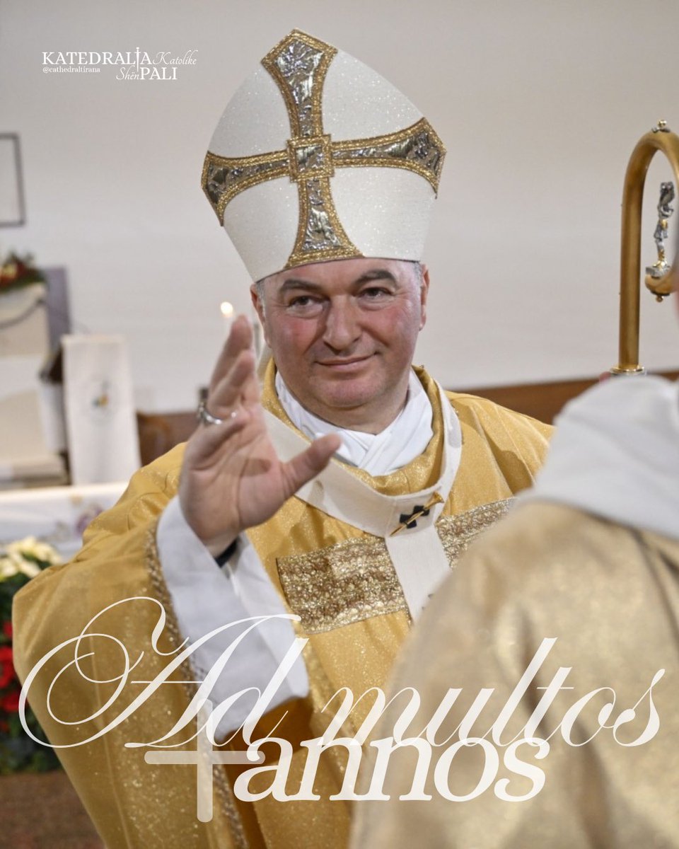 CathedralTirana's tweet photo. Gëzuar ditëlindjen Imzot Arjan!
Ad multos annos! https://t.co/JVlU7SEnX7