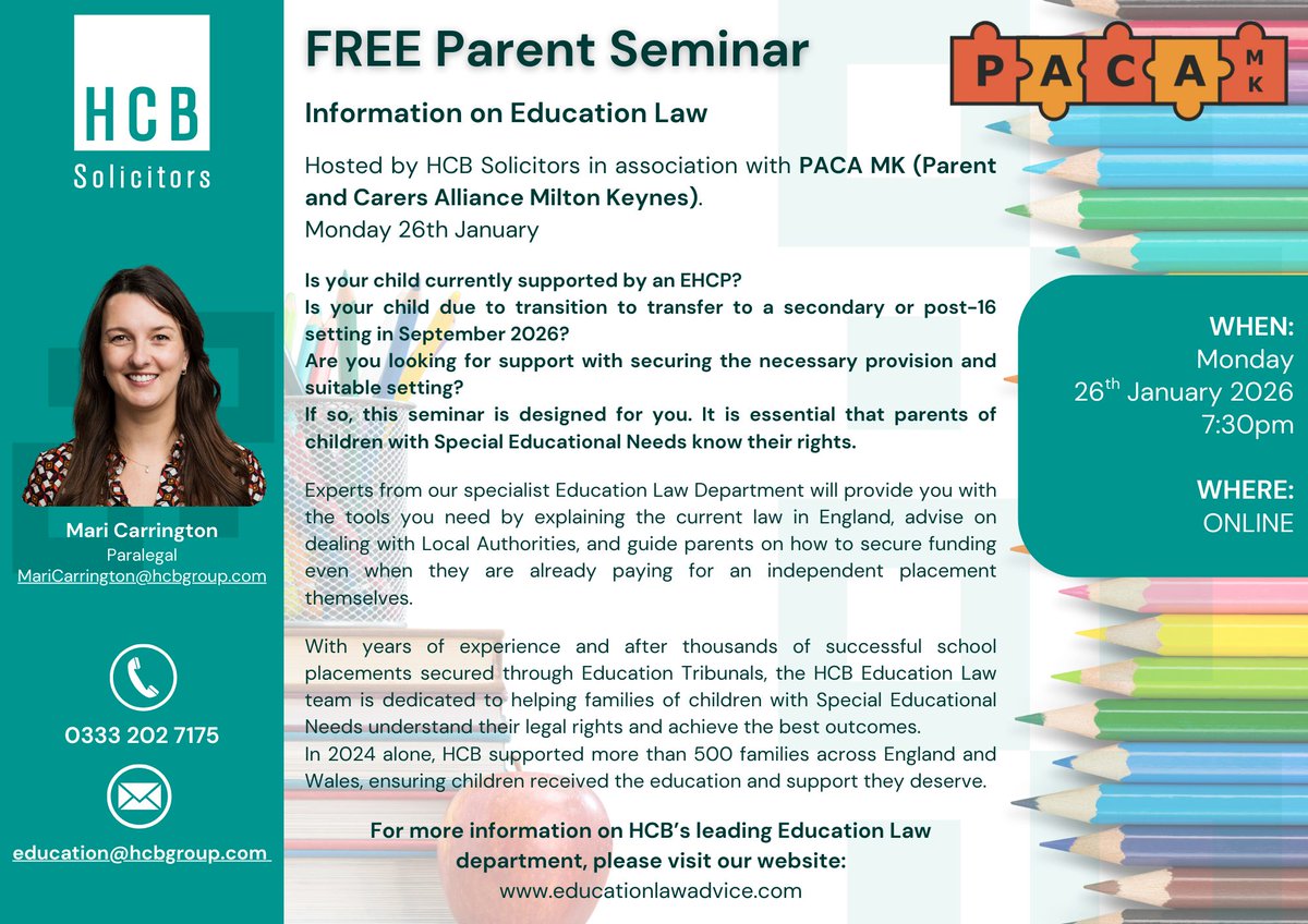 PACA MK (Parent and Carers Alliance MK) tweet media