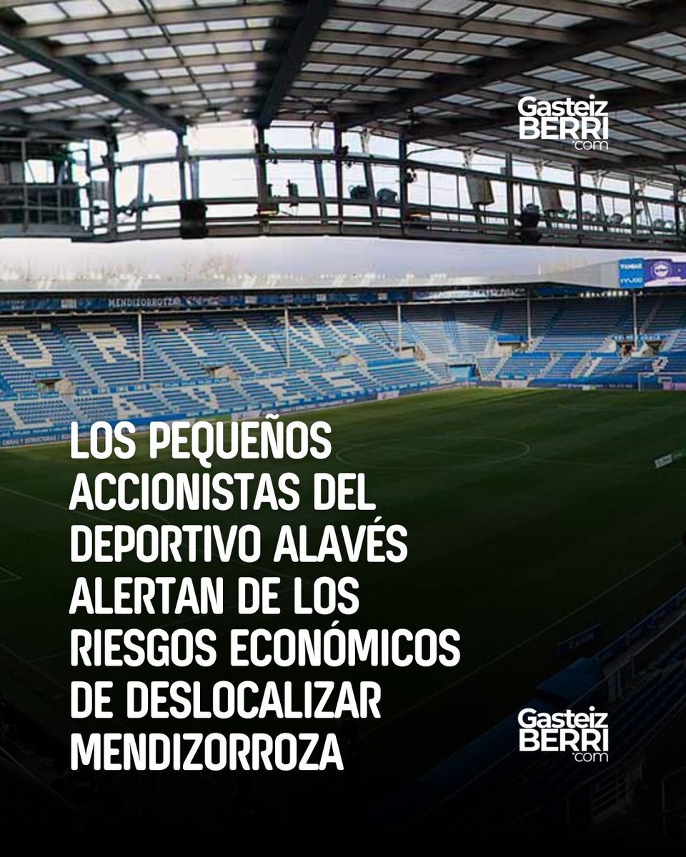 Alertan de los posibles perjuicios económicos para el comercio y la hostelería local en caso de una deslocalización y piden al Ayuntamiento que aclare públicamente sus planes sobre el estadio. gasteizberri.com/2026/01/riesgo…