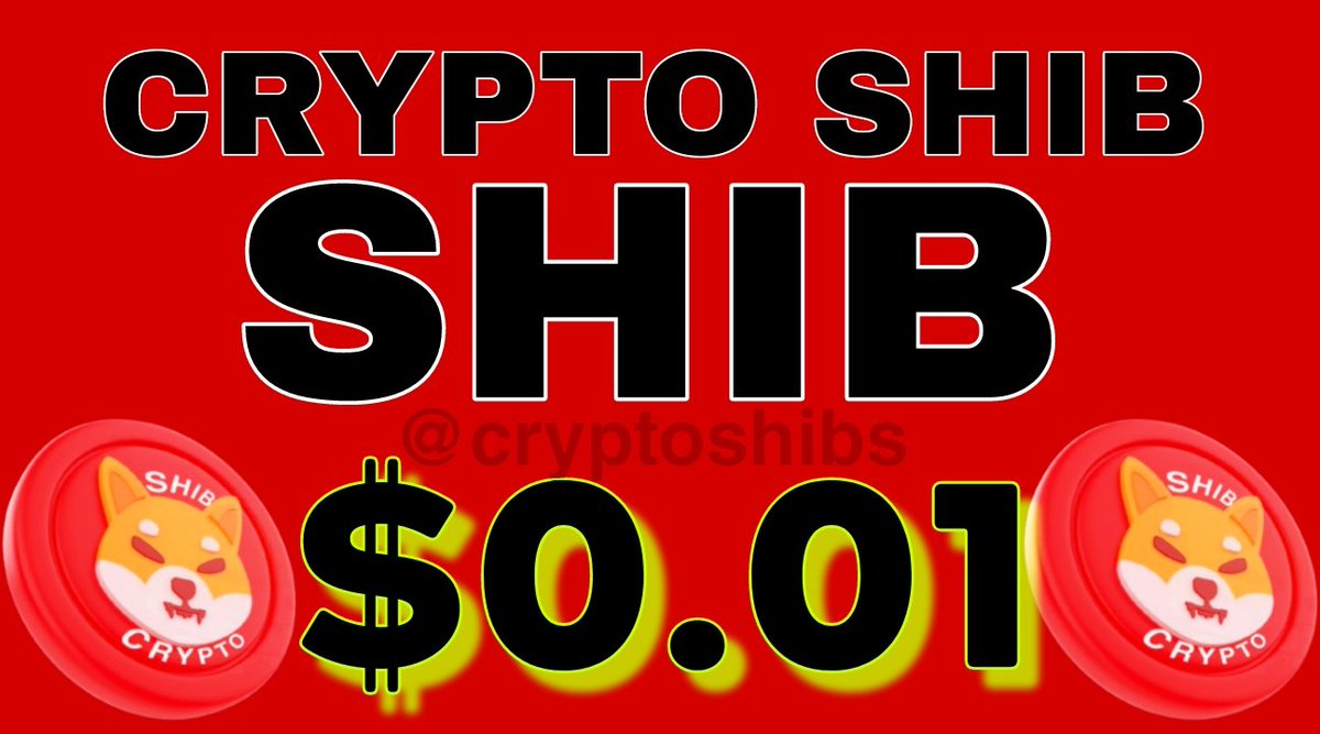 #SHIB $0.01💸💸

if you believe LIKE RETWEET 🔥🔥