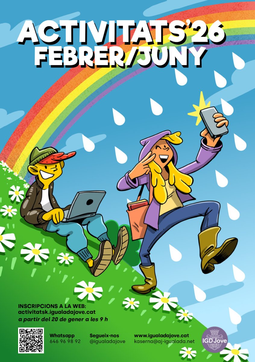 ajigualada's tweet image. Igualada presenta la nova agenda de Joventut amb 58 activitats per al primer semestre de l’any @IgualadaJove 

ℹ️ igualada.cat/ca/noticies/ig…