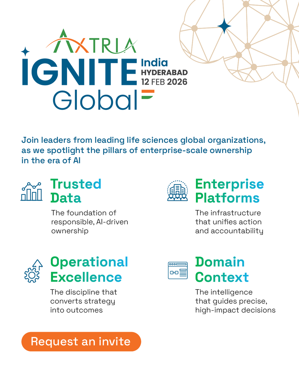 The future of life sciences leadership requires more than capabilities, it demands a foundation of trusted data, the strength of enterprise platforms, the discipline of operational excellence, and the clarity of domain context. At ✨Axtria Ignite Global, we’ll uncover how these