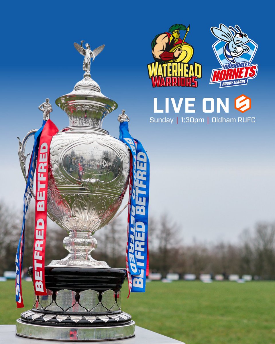 Sunday's trip to Waterhead Warriors in the second round of the Betfred Challenge Cup has been selected for live coverage on <a href="/TheSportsman/">The Sportsman</a> 📺

📰: cstu.io/f34d7a