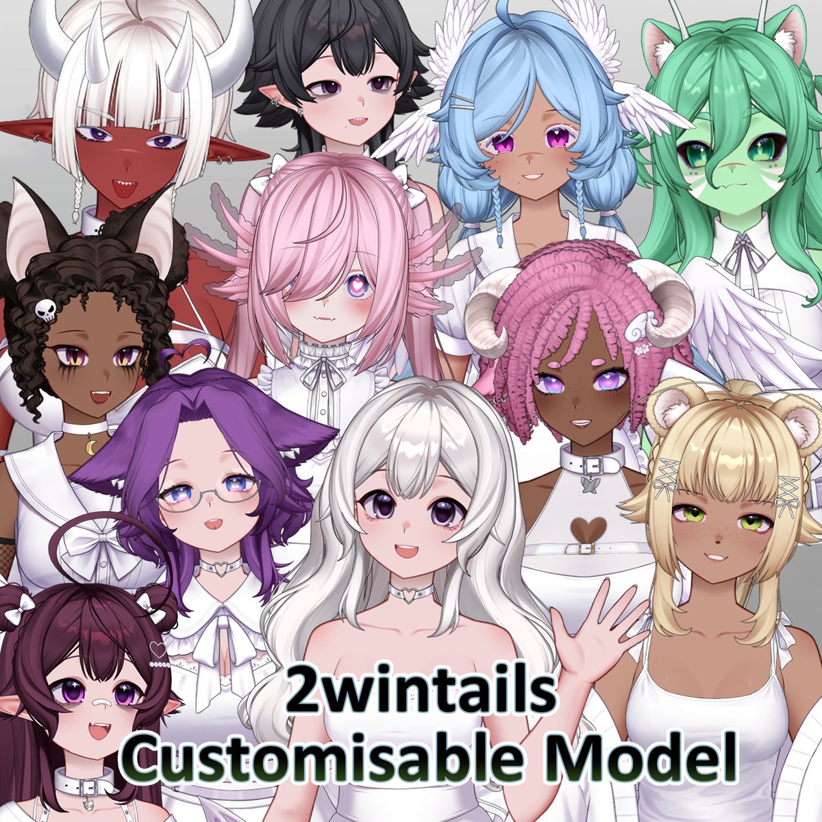 2wintails's tweet image. After months of work, the 2wintails Customisable Model is finally available for purchase!
She has lots of options to try out 💖

Now on VGen, Ko-fi, and Booth!

🌟VGen: vgen.co/2wintails/prod…

🌟Ko-fi: ko-fi.com/s/42874de019

🌟Booth: 2wintails.booth.pm/items/7900607