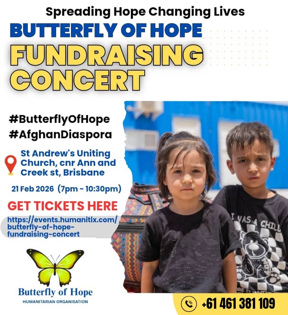 #ButterflyOfHope is having a fundraising concert on 21st Feb at 7 PM. It will b held at St Andrew’s Uniting Church, 299 Ann St, Brisbane (that is the corner of Ann and Creek St). Mundy-Turner will be performing as will be Jumping Fences. Tickets: events.humanitix.com/butterfly-of-h….