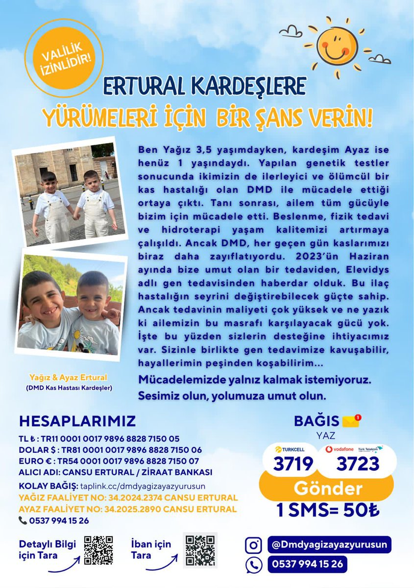 İstanbul'da görevli emniyet mensubumuzun evlatları için yürütülen yardım kampanyasını tüm meslektaşlarımıza duyuruyoruz. 

Evlatlarımıza yardım etmek isteyenlerden Allah razı olsun.

TR11 0001 0017 9896 8828 7150 05
Cansu ERTURAL