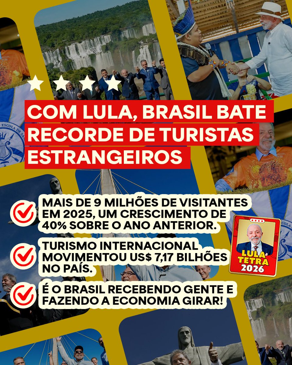 pode_espalhar's tweet image. Lula voltou.
E com ele, o Brasil voltou ao mapa do mundo.

BRASIL EM MOVIMENTO
AVANÇAMOS COM LULA
GOVERNO AMIGO DO POVO