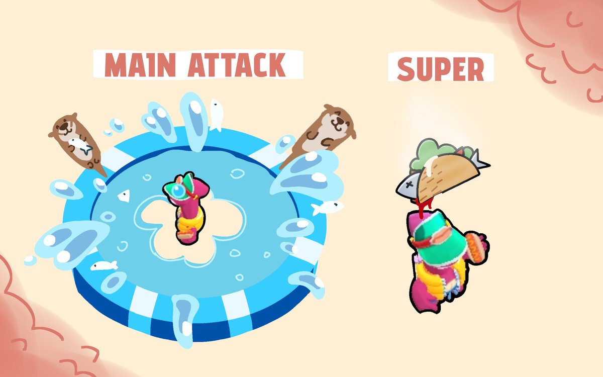 autumnnieartz's tweet image. meet my supercell make skin, OTTER DOUG!! if you liked it, go vote for him in the link in the comments! 🦦🫧🫧