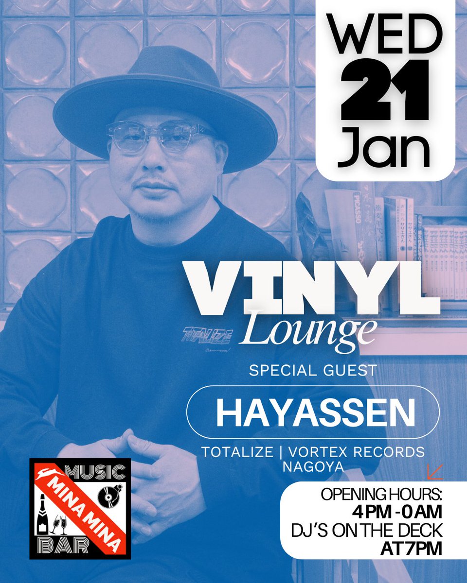 Tonight I'll be selecting music with DJ Tama at Niseko Hirafu Music Bar Mina Mina