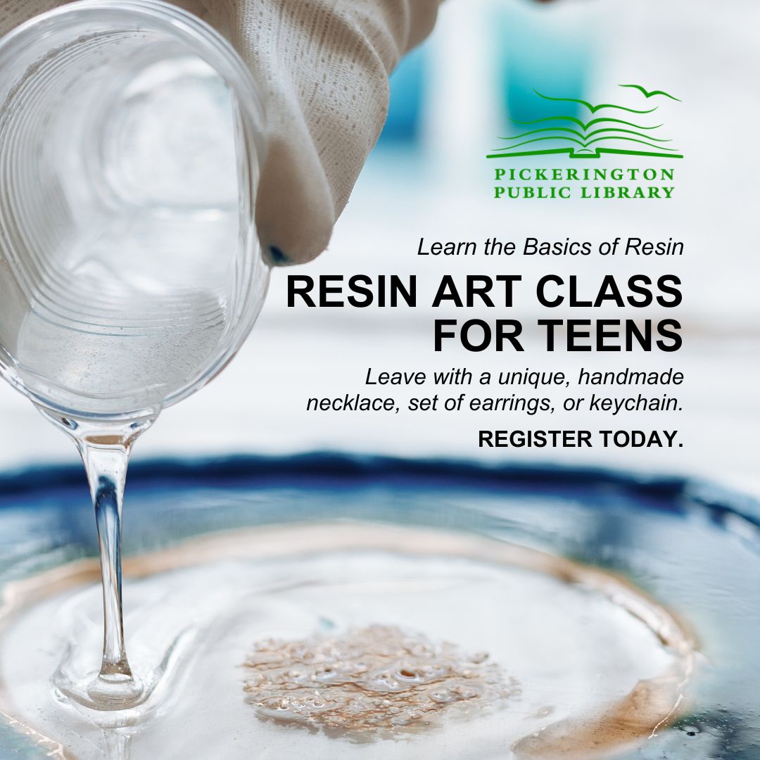 pickeringtonlib's tweet image. Teens: Learn resin pouring and create your own jewelry or keychain at Resin Art Class for Teens! #PPLibrary
Feb. 4 | 4:30 - 6:00 p.m. | Pickerington Main Library
Register: PickeringtonLibrary.org/events
