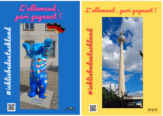 Depuis plus de 40 ans, l'ADEAF est engagée dans la promotion de l'allemand. Découvrez nos deux nouvelles affiches. Toutes les affiches sont gratuites, seuls les frais de port sont à votre charge.
adeaf.net/209
#PromotionAllemand #ApprendreAllemand #AllemandPourTous
