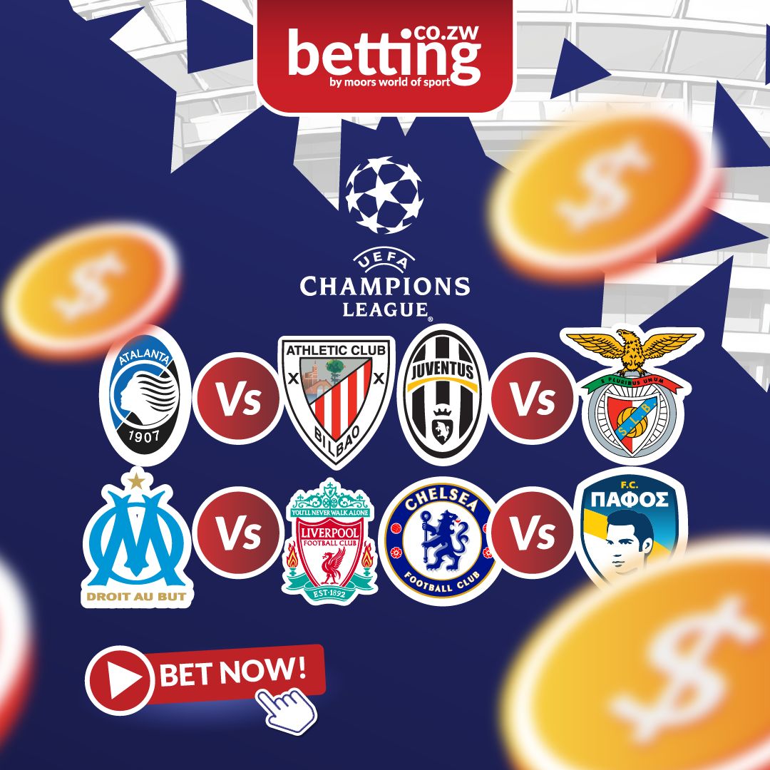 Champions League continues⏭️ 
Who's your money on today⁉️ 
Kuti nhasi pane Promo code ipapa?🤔 
Angazi🤷 
#MWOSMakesWinners 
#TheHomeOfSportsBetting