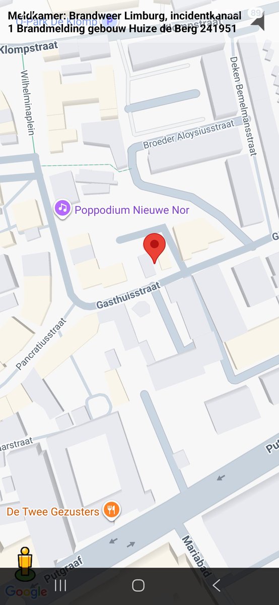 Grote brandmelding in Gezondheidszorg Heerlen