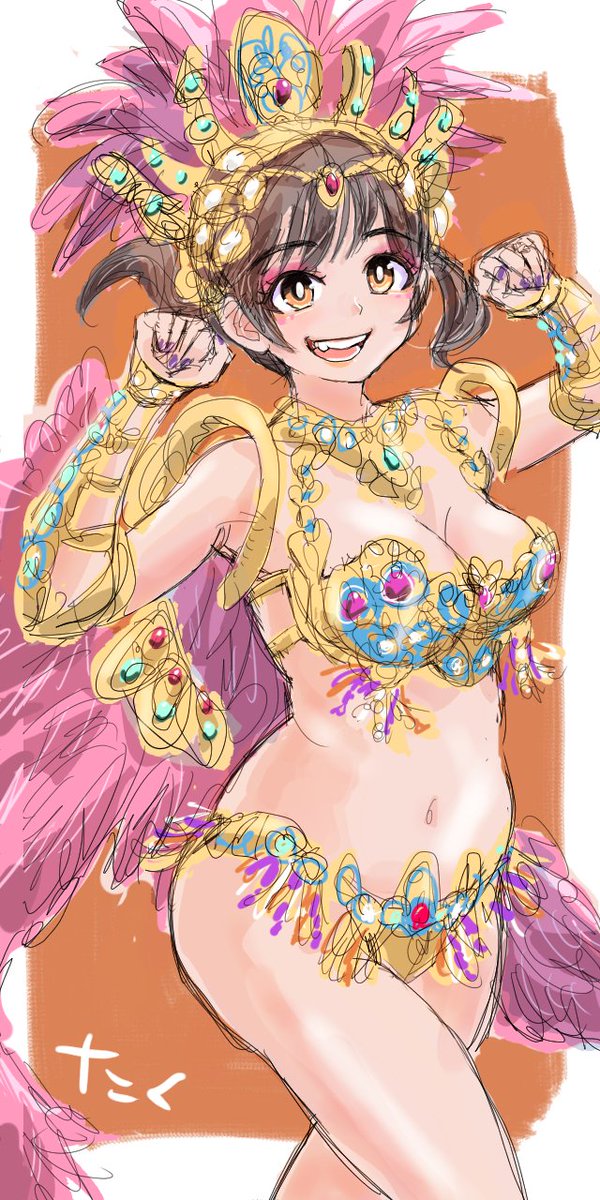 サンバガール75💃🏻完成 
#イラスト #illustration 