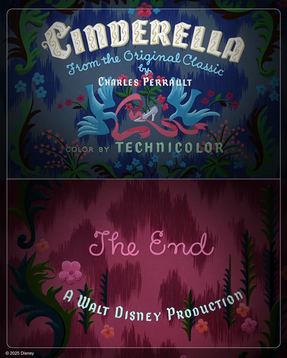 oldtoons_'s tweet photo. "The End" title card art by Disney https://t.co/hRDwnaPTaq