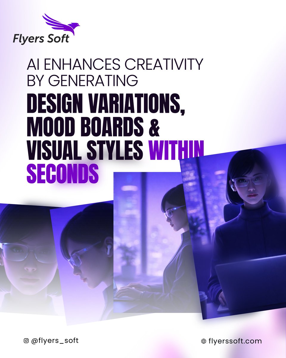 FlyersSoft's tweet photo. AI doesn’t replace creativity — it amplifies it.

Generate design variations, mood boards, and visual styles within seconds.

Would you try AI for your design workflow?

#FlyersSoft #AICreativity #AIinDesign #CreativeAI #FutureOfDesign #DesignInnovation #UIDesign #UXDesign https://t.co/u4ToOfVF8O