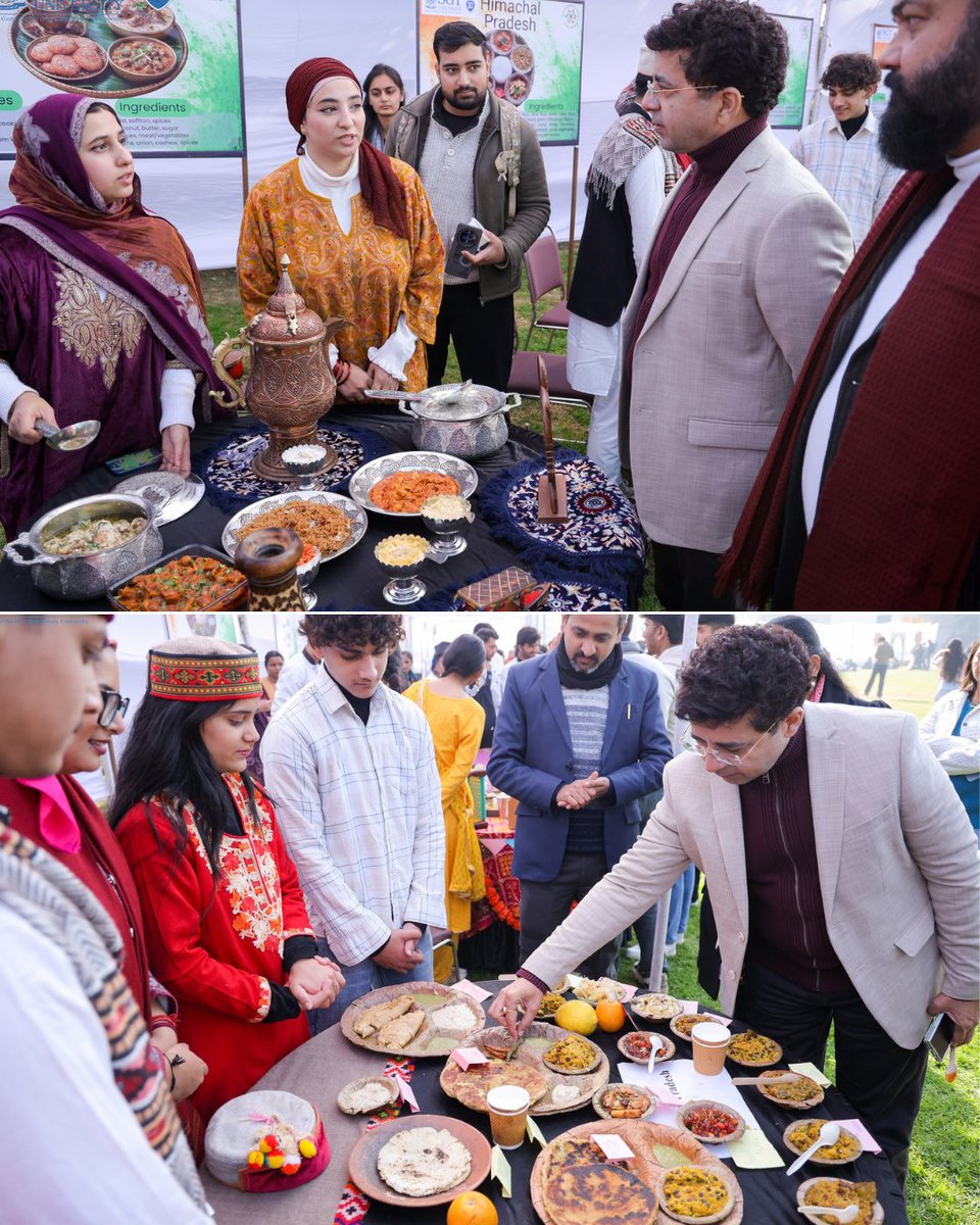 SGT_Intel's tweet photo. The most delicious map of India you'll ever see. 🇮🇳🗺️

Our students whipped up a storm at 'Tyohar Ki Thali', bringing the flavors of 28 states to one campus. But there is a deeper layer to this feast.  #SGTIntelligence https://t.co/qCPiSjsN3M